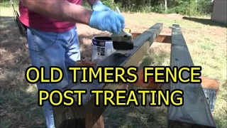 Treating Wood Fence Posts - The old Timers Way