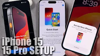 How To Set Up The iPhone 15 Pro Max Tutorial - iPhone 15 Setup Guide