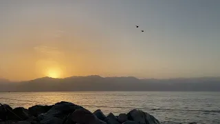 Sunrise at sea shore - Море, звук прибоя и восход солнца