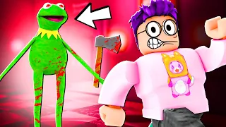 Can We Survive This EVIL KERMIT THE FROG In ROBLOX?! (FROGGE!)