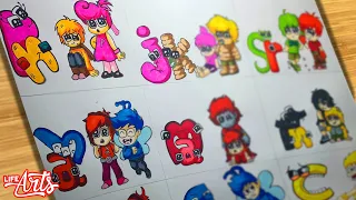 Drawing Alphabet Lore Friendship-Real Life ALL/ Humanized Alphabet Lore Kids Complete Edition P1
