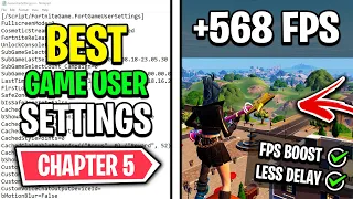 The BEST Game User Settings in Fortnite Chapter 5! ✅ (MAX FPS Boost + 0 Input Delay)