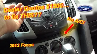 Dealer Quotes $1500 to fix THIS?? (Ford Focus No A/C)