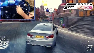 BMW M4 DRIFT - Forza Horizon 5 with Logitech G920 wheel and shifter