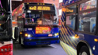 MTA Bus: On Board 2021 Prevost X3-45 #1483 On The BXM2 Express Bus Southbound (Eve Ride) (11/3/2023)