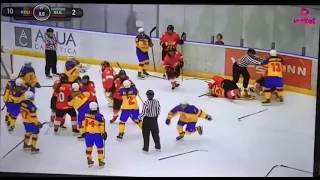 All out brawl in Woman’s World Hockey Championship