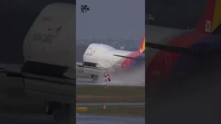 Asiana Cargo Boeing 747 landing at Frankfurt #shorts