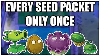 Every Seed Packet Can Only Be Used Once | Plants VS Zombies Challenge