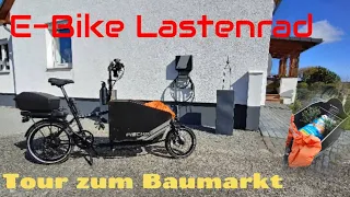 E-Bike / Lastenrad Erlebnis Tour zum Baumarkt Teil 2 Fischer Leo im Einsatz 😀