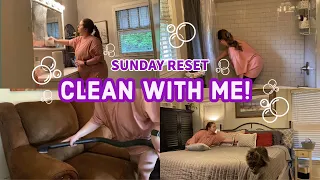 ✨BATHROOM CLEAN WITH ME | FRESH SHEETS | SUNDAY RESET🧼