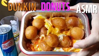 ASMR Dunkin Donuts+cheesy SPICY Rice cake(CHEWY eating sounds NOTALKING Mukbang/먹방)