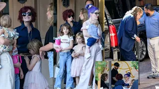 Kelly Osbourne Shows Off Trim Frame As She Steps Out With Son Sidney And Parents For Family Lunch