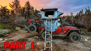 Overland Roof Top Tent Jeep Camping