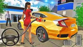 Honda Civic Car Simulator - City Car Driving - Android Gameplay