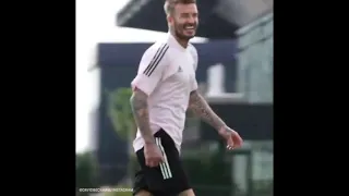 David Beckham trains with Inter Miami academy