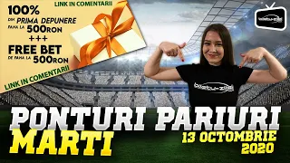 Ponturi pariuri sportive 13.10.2020