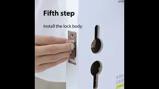 Here's a way to install the door lock