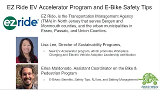 Workplace Charging & e-Bikes with EZ Ride, Winter EV Driving Tips - NJEVA Series, 1/25/2024