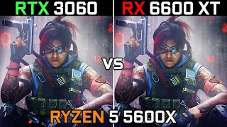 RTX 3060 vs RX 6600 XT | Test In 10 Games | RYZEN 5 5600X | 1440p