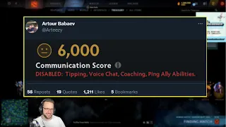 "ARTEEZY has 6K Behavior Score?" -Waga explains the repercussions of Arteezy's 6K comms score