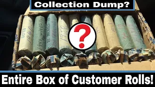 Customer Wrapped Rolls Collection Dump - Entire Box of Nickels!