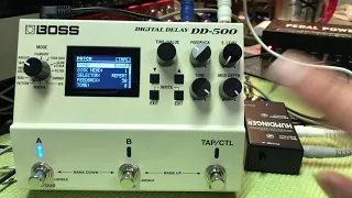 Boss DD-500 Latency/Phase cancellation test