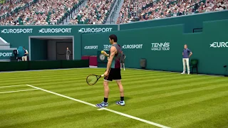 Tennis World Tour 1.04 UPDATE - Novak Djokovic vs Rafael Nadal 1ST SET - Gameplay