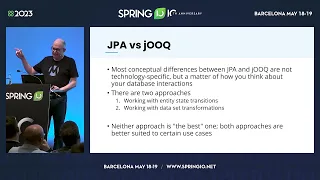 Do you really need Hibernate by Simon Martinelli @ Spring I/O 2023