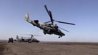 Preparation for combat missions and objective control of work of Ka-52 attack helicopters’ crews