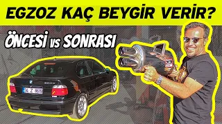 Spor egzoz arabaya güç katar mı? | BMW 323 ti Compact headers ve eksoz ile kaç beygir oldu?