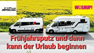 Wohnmobil reinigen leicht gemacht?Wir testen den Campingreiniger von Woshup! CampFeeling im Putzwahn