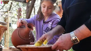 Famous Lentil Soup and Raviolis ❗ Turkish Recipes 🇹🇷 outdoor cooking ASMR