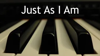 Just As I Am - piano instrumental hymn with lyrics