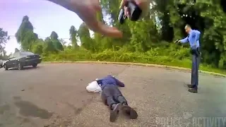 Raleigh Police Bodycam Video From Shooting Of Officer & Armed Robbery Suspect