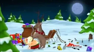 Funny Drunk Santa Animated