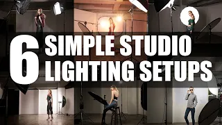 6 SIMPLE Studio LIGHTING Setups for Portrait Photography to IMPROVE your lighting skills.