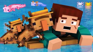 Squid Game vs Axolotl Life : FULL MOVIE - Minecraft Animation