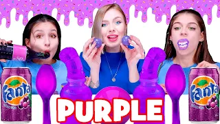 ASMR One Color Purple Candy Party 디저트 먹방