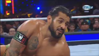 Rey mysterio y Santo Escobar vs. The Street Profits - WWE SmackDown 22 de septiembre 2023 en Español