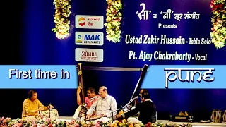 Ustad Zakir Hussain and Pt. Ajoy Chakraborty Concert Pune 2024 | First time in Pune