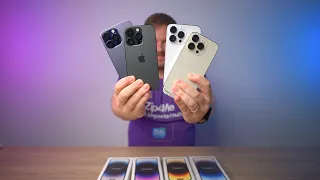 Unboxing de todas as cores dos iPhones 14 Pro [Max]!