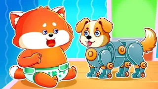 Real Dog Neets Robot Dog 🐕🐩 + More Funny Kids Songs And Nurserhy Rhymes by Lucky Zee Zee