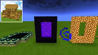 Block Crazy Robo World How To Make PORTALS to HEAVEN, END and NETHER