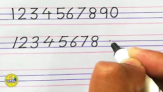 OPAL-English Handwriting-Numbers-Lesson 5