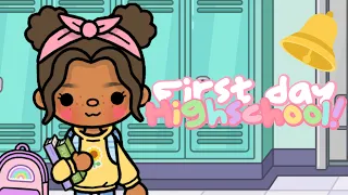 The First Day Of Highschool! 📚 | With Voice 🔊 | Toca Life World