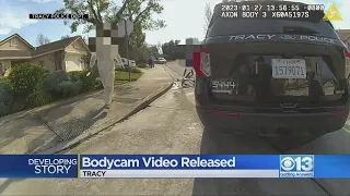 Bodycam footage released of Tracy police shooting