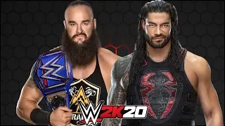 WWE 2K20 ROMAN REIGNS VS BRAUN STROWMAN ! FAIL GAME LIVE 2K20 GAMEPLAY