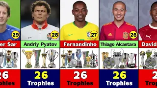 Top 50 Player With Most Trophies In Football History.