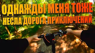 Молча по лесу на велике под музыку из Skyrim на INOBIKE SUV