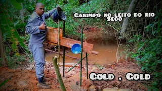 Como encontrar ouro em rios ? Garimpando em rio seco , melhor que [ lights] sequência de brega frunk